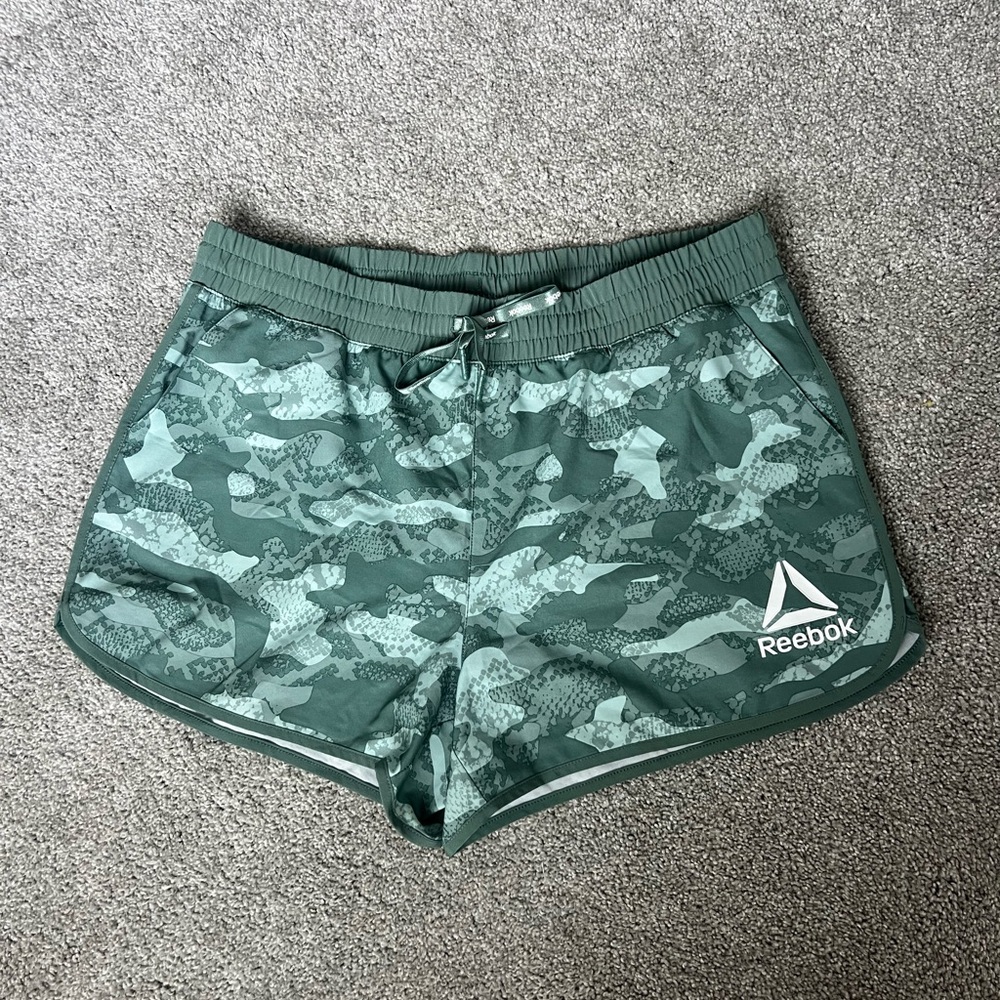 Reebok Green Camo Shorts Woman’s L